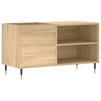 Platenkast 85x38x48 cm bewerkt hout sonoma eikenkleurig 2