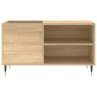 Platenkast 85x38x48 cm bewerkt hout sonoma eikenkleurig 4