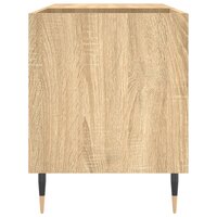 Platenkast 85x38x48 cm bewerkt hout sonoma eikenkleurig 5