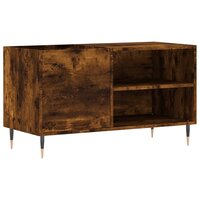 Platenkast 85x38x48 cm bewerkt hout gerookt eikenkleurig 2