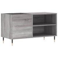 Platenkast 85x38x48 cm bewerkt hout grijs sonoma eikenkleurig 2