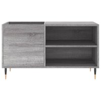 Platenkast 85x38x48 cm bewerkt hout grijs sonoma eikenkleurig 4