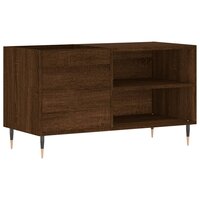 Platenkast 85x38x48 cm bewerkt hout bruin eikenkleur 2
