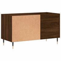Platenkast 85x38x48 cm bewerkt hout bruin eikenkleur 6