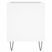 Platenkast 85x38x48 cm bewerkt hout wit 5