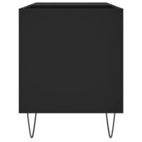 Platenkast 85x38x48 cm bewerkt hout zwart 5