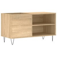 Platenkast 85x38x48 cm bewerkt hout sonoma eikenkleurig 2
