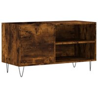 Platenkast 85x38x48 cm bewerkt hout gerookt eikenkleurig 2