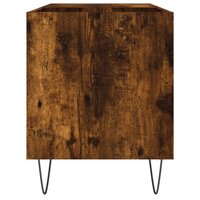 Platenkast 85x38x48 cm bewerkt hout gerookt eikenkleurig 5