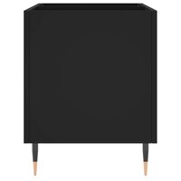 Platenkast 74,5x38x48 cm bewerkt hout zwart 5