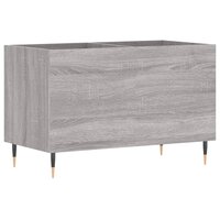 Platenkast 74,5x38x48 cm bewerkt hout grijs sonoma eikenkleurig 2