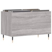 Platenkast 74,5x38x48 cm bewerkt hout grijs sonoma eikenkleurig 3