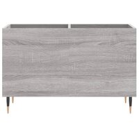 Platenkast 74,5x38x48 cm bewerkt hout grijs sonoma eikenkleurig 4