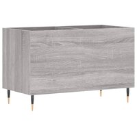 Platenkast 74,5x38x48 cm bewerkt hout grijs sonoma eikenkleurig 6