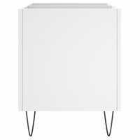 Platenkast 74,5x38x48 cm bewerkt hout wit 5