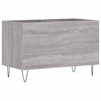 Platenkast 74,5x38x48 cm bewerkt hout grijs sonoma eikenkleurig 2