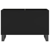 Platenkast 74,5x38x48 cm bewerkt hout zwart 4