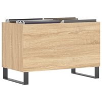 Platenkast 74,5x38x48 cm bewerkt hout sonoma eikenkleurig 3