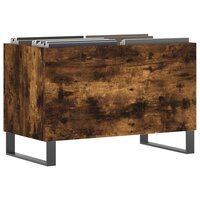 Platenkast 74,5x38x48 cm bewerkt hout gerookt eikenkleurig 3