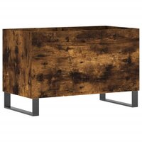 Platenkast 74,5x38x48 cm bewerkt hout gerookt eikenkleurig 6