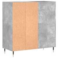 Platenkast 84,5x38x89 cm bewerkt hout betongrijs 6