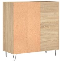 Platenkast 84,5x38x89 cm bewerkt hout sonoma eikenkleurig 6