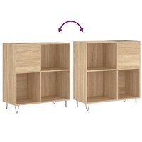 Platenkast 84,5x38x89 cm bewerkt hout sonoma eikenkleurig 7
