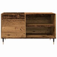 Platenkast 84,5x38x48 cm bewerkt hout oud houtkleurig 4
