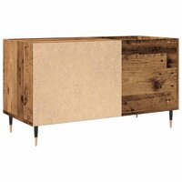 Platenkast 84,5x38x48 cm bewerkt hout oud houtkleurig 6
