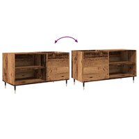 Platenkast 84,5x38x48 cm bewerkt hout oud houtkleurig 7