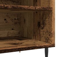 Platenkast 84,5x38x48 cm bewerkt hout oud houtkleurig 8