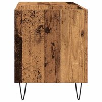 Platenkast 84,5x38x48 cm bewerkt hout oud houtkleurig 5