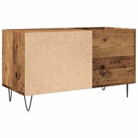 Platenkast 84,5x38x48 cm bewerkt hout oud houtkleurig 6