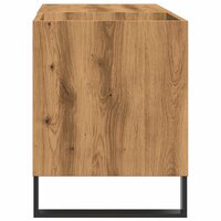 Platenkast 84,5x38x48 cm bewerkt hout artisanaal eikenkleur 5