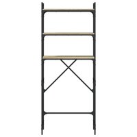 Wasmachinerek 67x25x163 cm bewerkt hout sonoma eikenkleurig 6