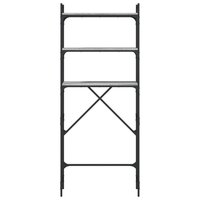 Wasmachinerek 67x25x163 cm bewerkt hout grijs sonoma 6