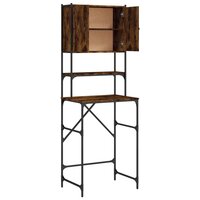 Wasmachinekast 68x48,5x194 cm gerookt eikenkleurig 7