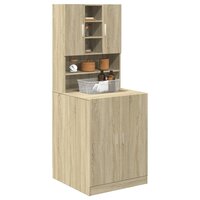 Wasmachinekast 70,5x24x90 cm sonoma eikenkleurig 4