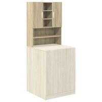 Wasmachinekast 70,5x24x90 cm sonoma eikenkleurig 9