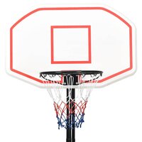 Basketbalstandaard 258-363 cm polyetheen wit 5
