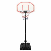 Basketbalstandaard 237-307 cm polyetheen wit 2