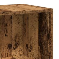 Hoekkast 33x33x165 cm bewerkt hout oud houtkleurig 7