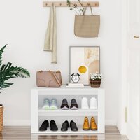 Schoenenrek 75x35x45 cm bewerkt hout wit 3