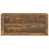 Schoenenrek 100x35x45 cm bewerkt hout gerookt eikenkleurig 5