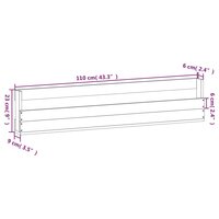 Wandschoenenrekken 2 st 110x9x23 cm massief grenenhout 9