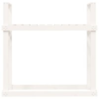 Haardhoutrek 110x35x108,5 cm massief grenenhout wit 5