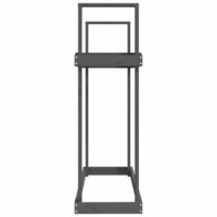 Haardhoutrek 110x35x108,5 cm massief grenenhout grijs 6