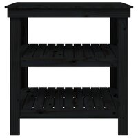 Werkbank 78,5x50x80 cm massief grenenhout zwart 5
