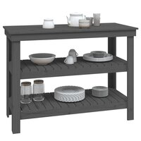 Werkbank 110,5x50x80 cm massief grenenhout grijs 4