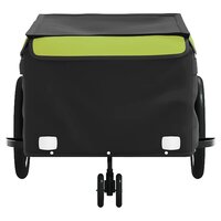 Fietstrailer 45 kg ijzer zwart en groen 6